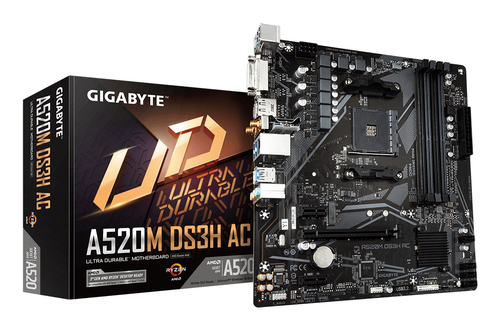 Gigabyte A520M DS3H AC Micro ATX AM4 Motherboard