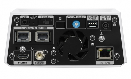 Sony SRG-A12 PTZ webcam for boardrooms, classrooms, and live streaming with flexible mounting