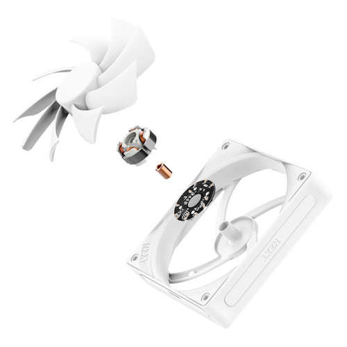 NZXT RF-Q12SF-W2, 12 cm, 500 RPM - 1700 RPM, 74.26 m³/h, Cooling Fan White
