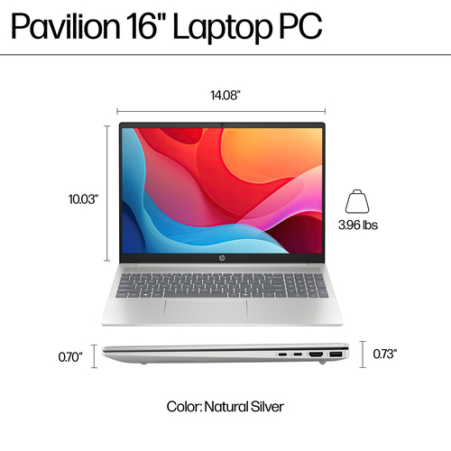 HP Pavilion 16-ag0006na, AMD Ryzen™ 5, 3.2 GHz 16" 1920 x 1200, 8 GB 512 GB