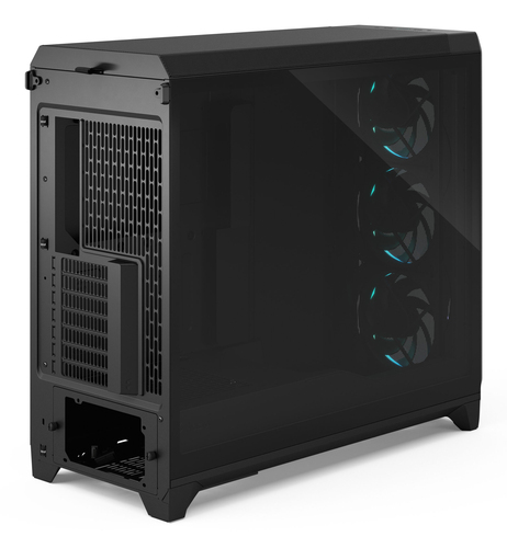 top I O panel of Fractal Design Meshify 3 XL PC case