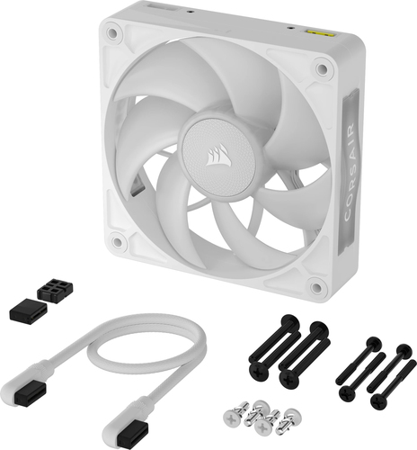 Corsair iCUE LINK RX120 MAX RGB, Fan, 12 cm, 400 RPM, 2000 RPM, White