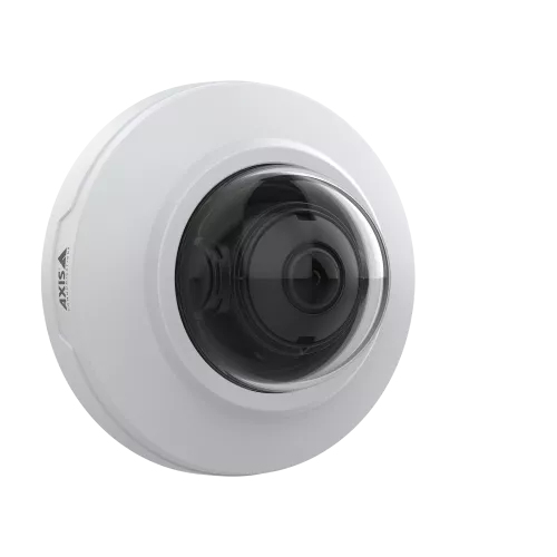 Axis 02832-001 indoor IP bullet camera mounted on white ceiling