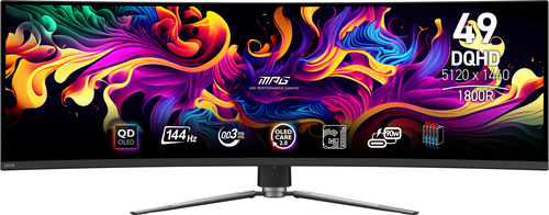 MSI MPG 491CQP QD-OLED, (49"), 5120 x 1440 pixels, DQHD, Monitor