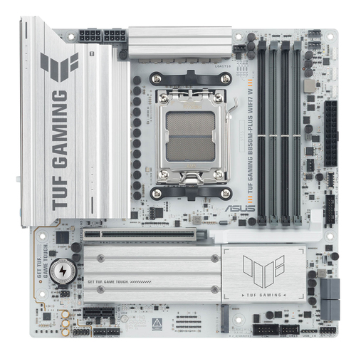 ASUS TUF Gaming B850M-PLUS WIFI7 W micro ATX motherboard white design