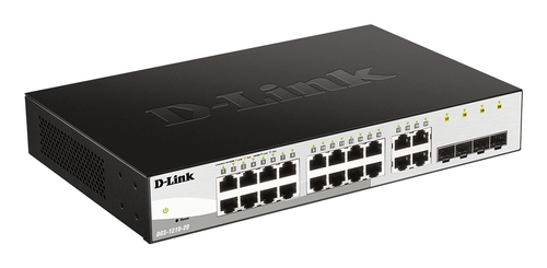 D-Link, 20-Port Gigabit, 4 SFP ports, L2,mSmart Managed Switch