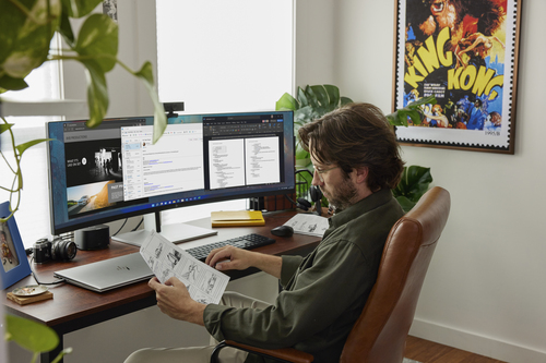 HP E45c G5 DQHD Curved LCD Monitor, (44.5"), 5120 x 1440 pixels