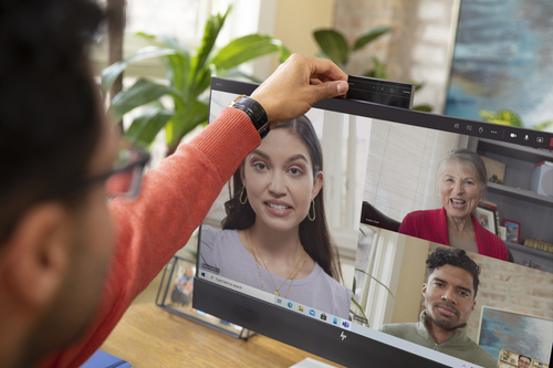 HP E24mv G4 FHD Conferencing Monitor, (23.8"), 1920 x 1080 pixels, LCD