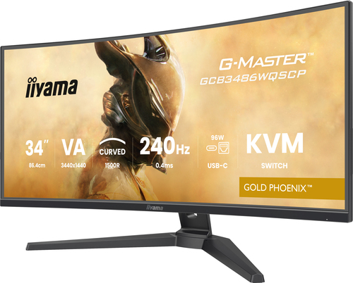 iiyama G-MASTER, 86.4 cm (34"), 3440 x 1440 pixels, UltraWide Quad HD Monitor