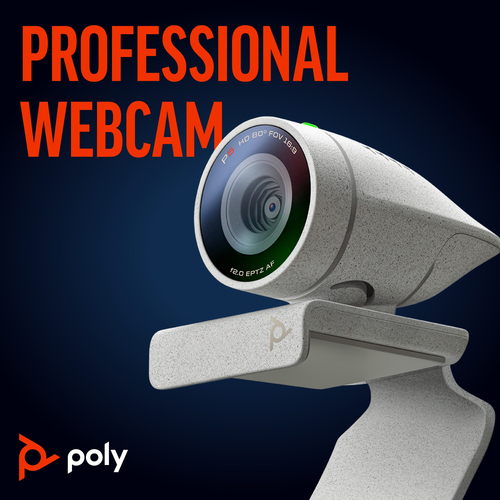 Poly Studio P5 USB-A Webcam TAA, 1080p Full HD, Autofocus,  Business-Grade