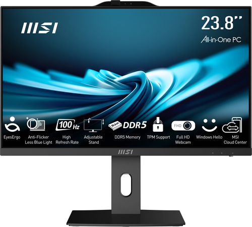 MSI Pro AP242P, Core i3 60.5 cm (23.8"), Full HD, Intel® Core™ i3, 3.5 GHz