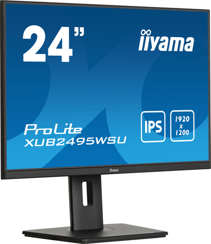 iiyama ProLite 24” 3-side borderless Monitor IPS, 1920 x 1200 pixels 4K UHD, LED