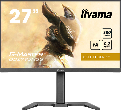 iiyama 27" GB2795HSU Gold Phoenix 280Hz VA monitor, 1920 x 1080 pixels, FHD, LED