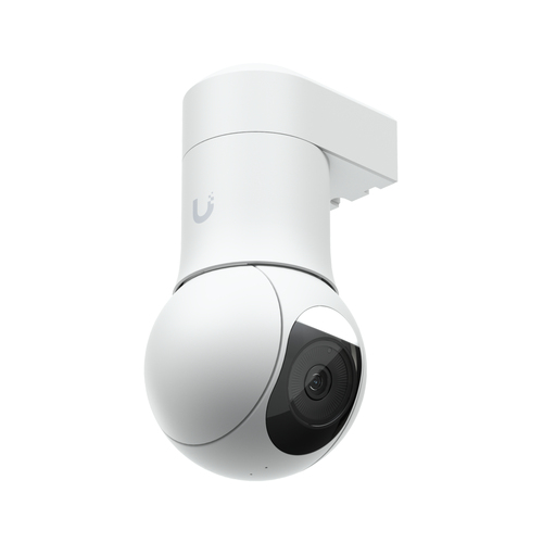 Ubiquiti G5 PTZ 4MP indoor outdoor wired IP camera mounted on wall with night vision