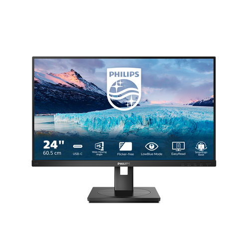 Philips S Line (243S1/00), (23.8"), 1920 x 1080 pixels, Full HD, LCD Monitor