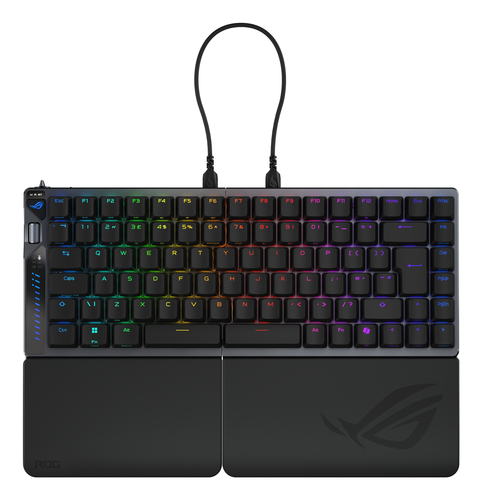 Asus ROG FALCATA Compact 75% Split RGB Gaming Keyboard Wireless/Btooth/USB Black