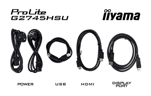 iiyama G-MASTER 27 inch monitor cables
