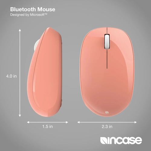 Incase Designed by Microsoft Bluetooth Mouse, Ambidextrous, Bluetooth, 1000 DPI