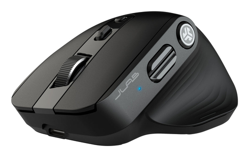 JLab Mouse 2, Right-hand, Optical, Bluetooth + USB Type-C, 2400 DPI Mouse