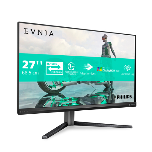 Philips Evnia 3000 27M2N3800A IPS display on gaming desk