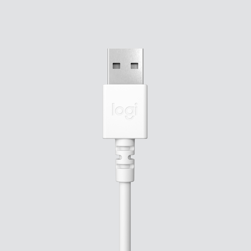 Logitech H390 USB, Wired, 20 - 20000 Hz, Headset/Headphones, White