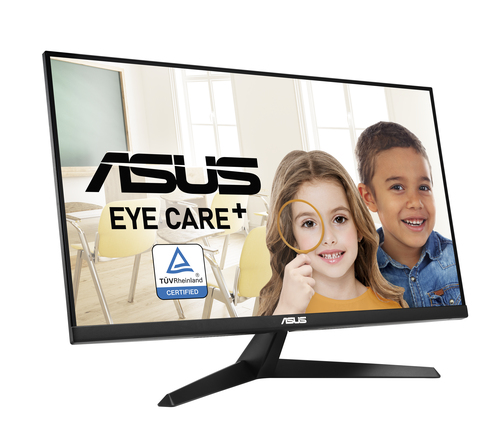 ASUS 27 inch Ultra HD monitor showing wide screen viewing area