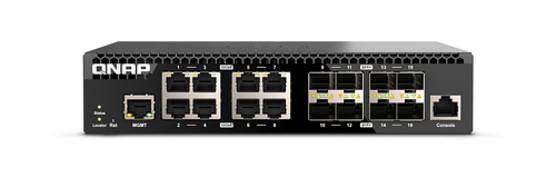 QNAP (QSW-M3216R-8S8T), L2/L3, 10G Ethernet, Managed Switch