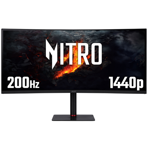 Acer Nitro XV5 Nitro XV345CURX0, 34" UltraWide QHD, Curved 1000R, Gaming Monitor