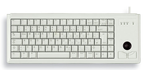 CHERRY G84-4400 wired UK keyboard with responsive keys and built-in trackball navigation