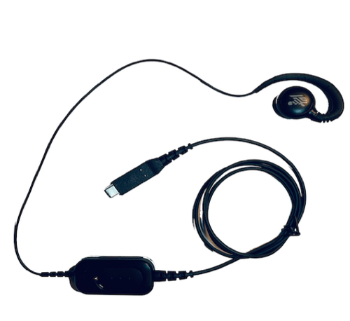 Zebra USB-C Wired Headset for PTT + VoIP, Headset/Earphones, Black