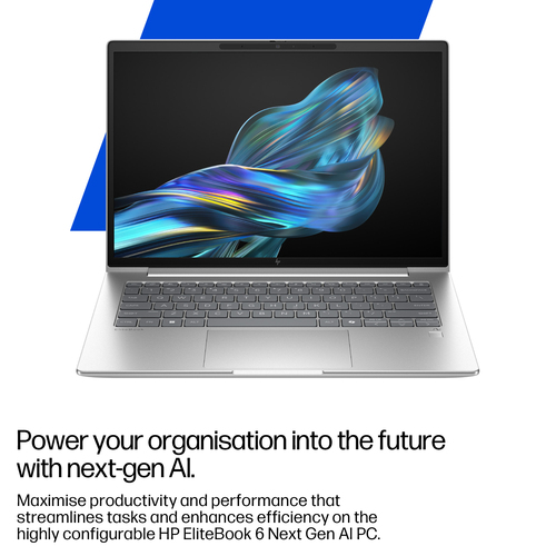 HP EliteBook 6 G1a, AMD Ryzen AI 5 16GB/512GB 14" FHD Laptop - AD4M1ET