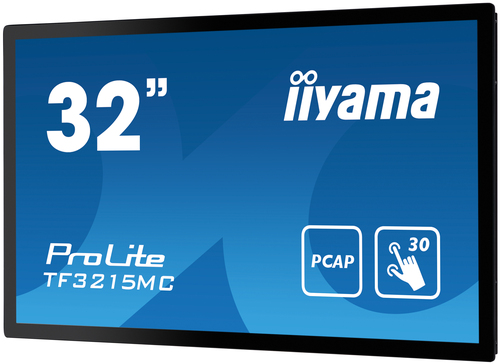 iiyama ProLite TF3215MC-B2 touch screen in kiosk setup, Full HD industrial display