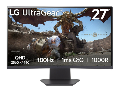LG (27GS60QC-B.AEKQ), 68.6 cm (27"), 2560 x 1440 pixels, Quad HD, LCD Monitor
