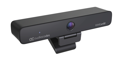 AudioCodes 4K webcam with plug-and-play USB connection for home office and boardrooms