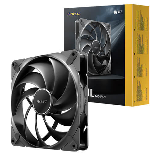 Antec Tranquil 140,1500 RPM 14 cm, 4-pin Cooling fan, Black