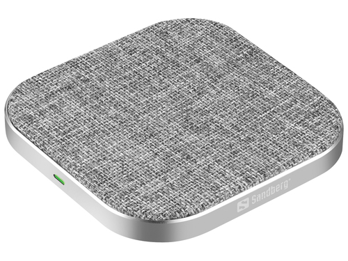 Sandberg wireless charger pad 15W grey image top view