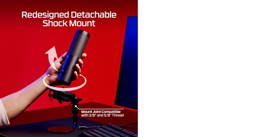 HyperX QuadCast 2 S USB Table Microphone 20–20000 Hz Black Wired