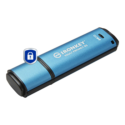 Kingston IronKey 64GB encrypted USB 3.2 Gen 1 portable storage