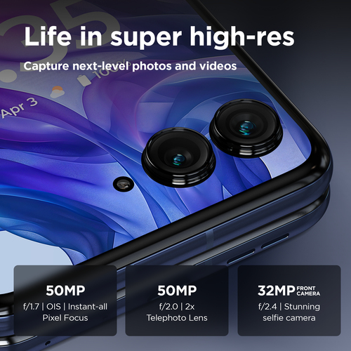 Motorola Razr 50 Ultra, 6.9", 12GB/512GB, 50MP Mobile Phone, Android 14, Navy