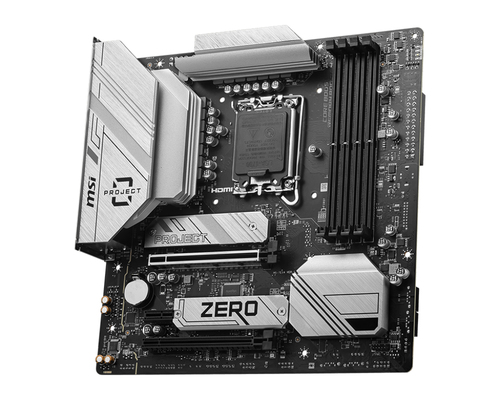 MSI B760M PROJECT ZERO Micro ATX LGA1700 Motherboard