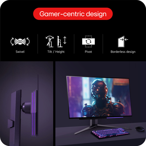 LG (27GS95QE-B.AEK), 67.3 cm (26.5"), 2560 x 1440 pixels, Quad HD, OLED, Monitor