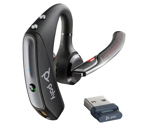 Poly Voyager 5200 ,USB-A +BT700 dongle, Wireless, Headset/Ear-hook, Black