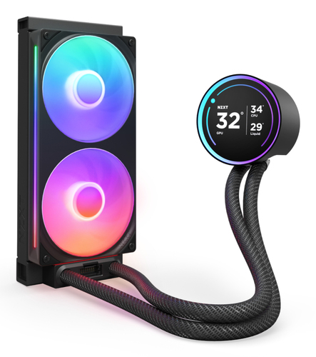 NZXT Kraken Elite 240 RGB, All-in-one liquid cooler, 12 cm, Black