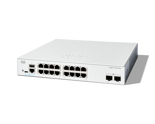 Cisco Catalyst (C1200-16T-2G), 16 Port GE, 2x1GE SFP, L2/L3 Managed Smart Switch