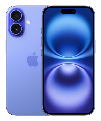 Apple iPhone 16 128GB Ultramarine, 15.5 cm (6.1"), 2556 x 1179 pixels, 48 MP, iOS 18, Blue