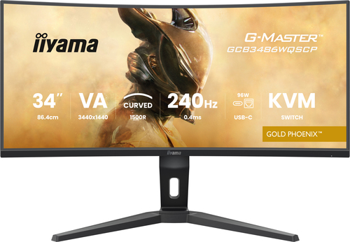 iiyama G-MASTER, 86.4 cm (34"), 3440 x 1440 pixels, UltraWide Quad HD Monitor