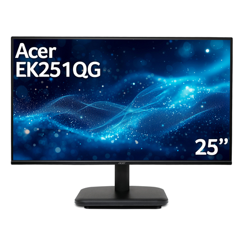Acer EK1 EK251QG, IPS, VGA, HDMI Monitor, (24.5"), 1920 x 1080 pixels, FHD, LED
