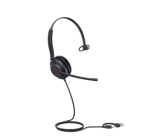 Yealink UH35 Mono UC USB-C/A, Wired, 20 - 20000 Hz, Headset/Headphones, Black