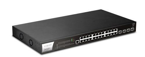 DrayTek VigorSwitch P2282x, L2+ 24-Port Gigabit PoE, 4x10GbE SFP+ Managed Switch