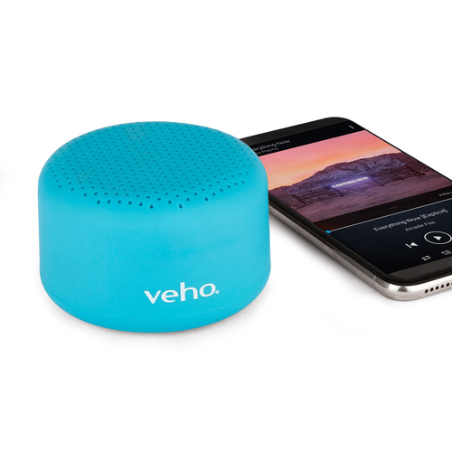 Veho M3 Wireless, 1-way, 3 W, 100 - 16000 Hz, Speaker, Aqua
